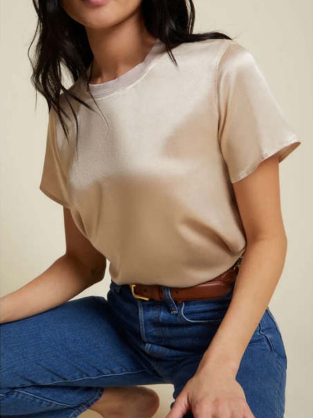 Nation LTD Marie Boxy Crop Top Size-XL